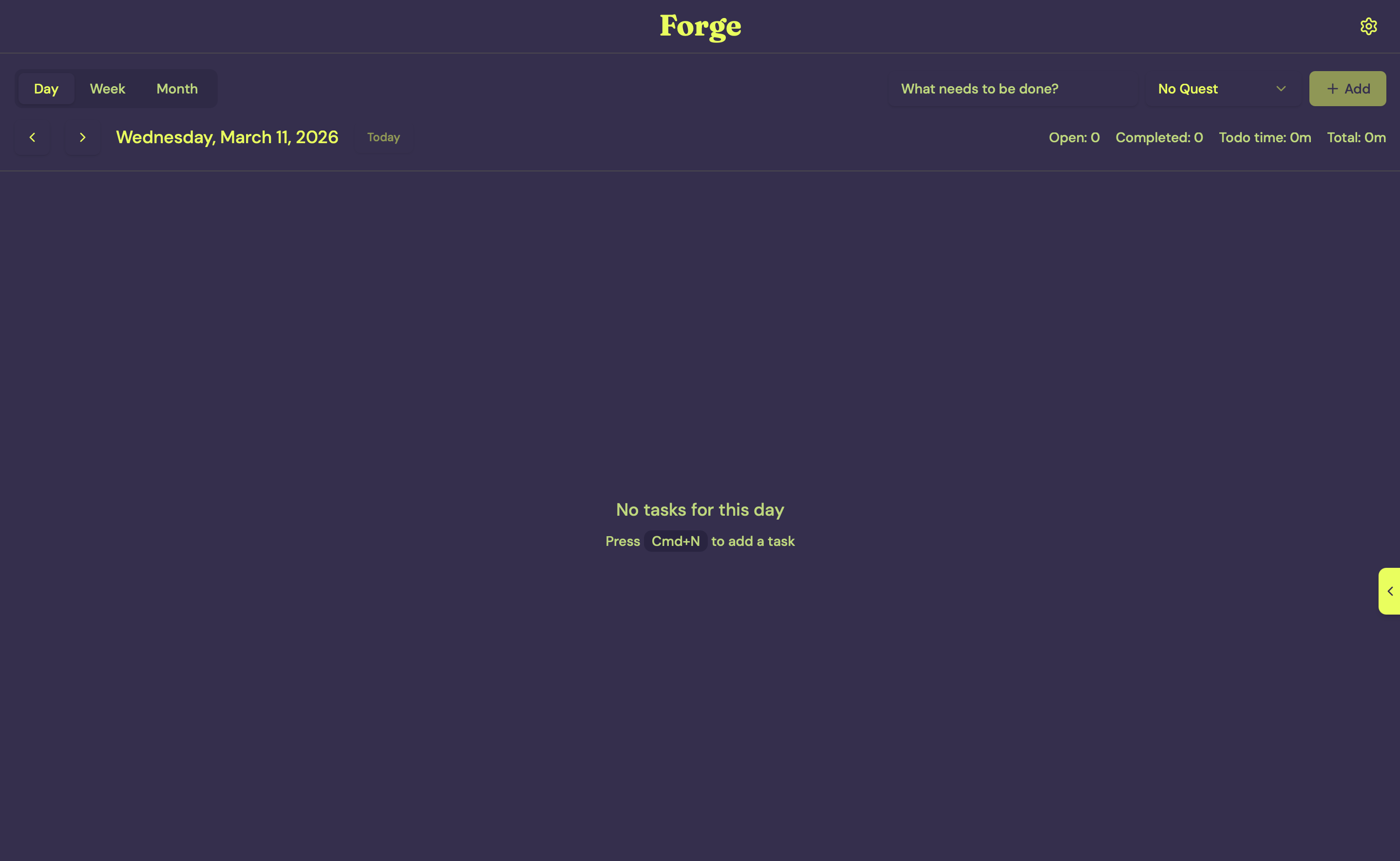 Forge - Main product screenshot demonstrating key features and user interface