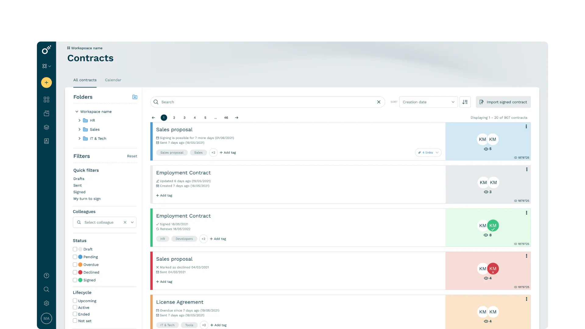 Oneflow for Google Workspace gallery image