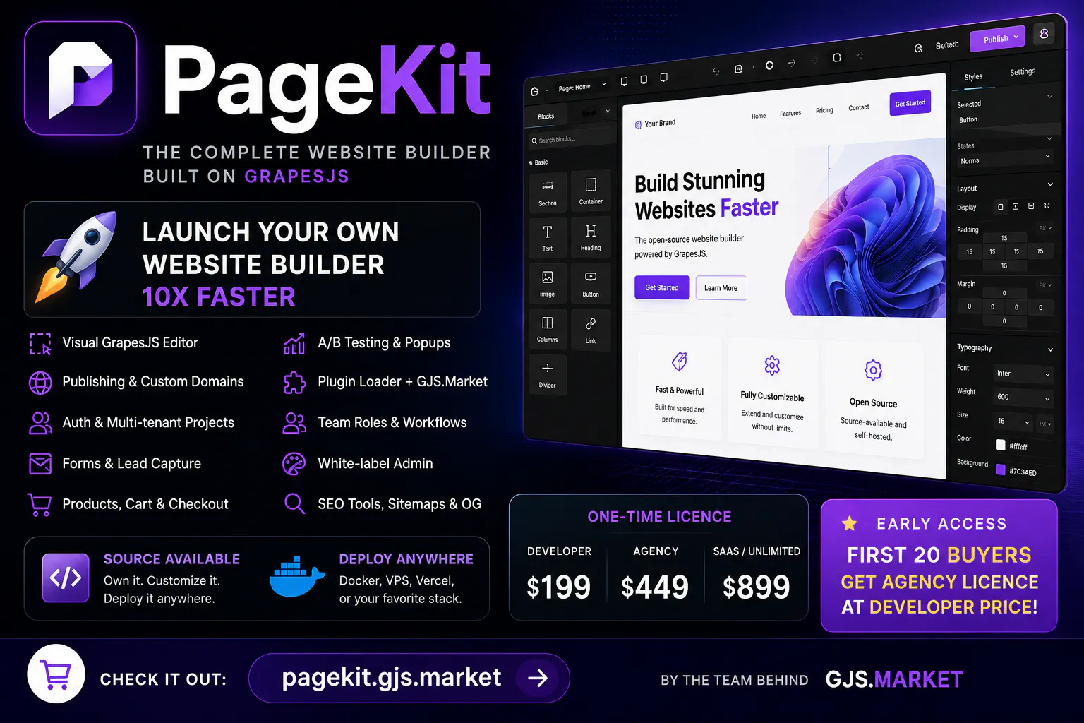 GrapesJS Digital Marketplace gallery image