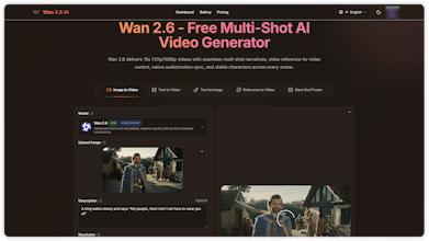 Wan 2.6 gallery image