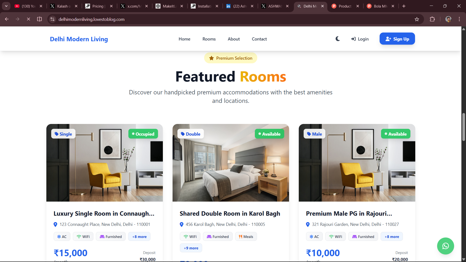 Delhi Modern Living - Screenshot 3 showing product features and functionality