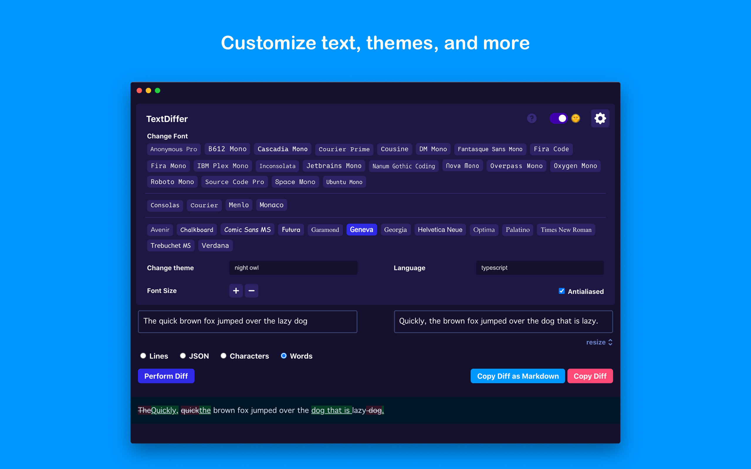 TextDiffer gallery image