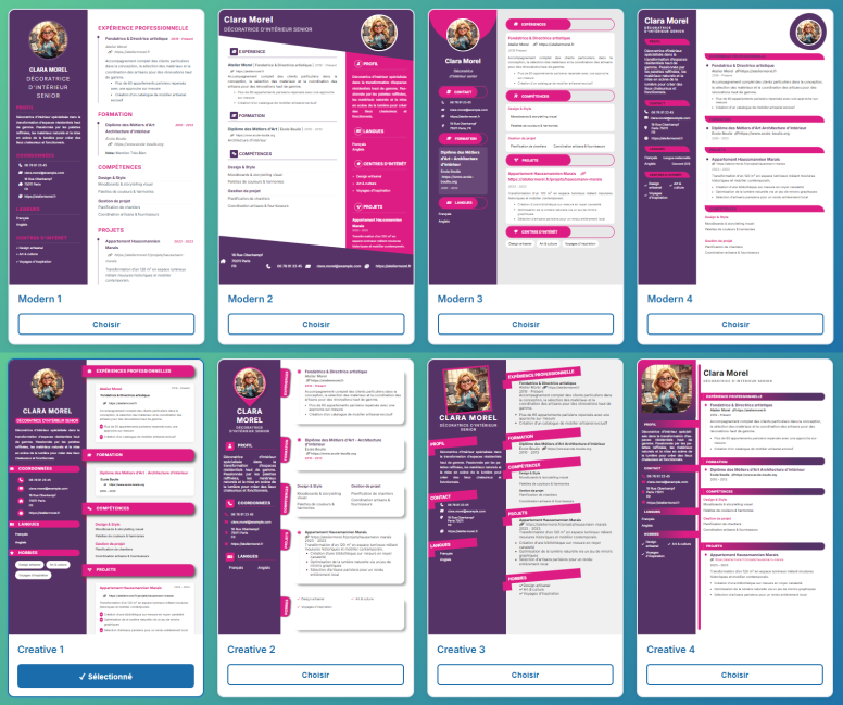 PixelCV - Screenshot 3 showing product features and functionality