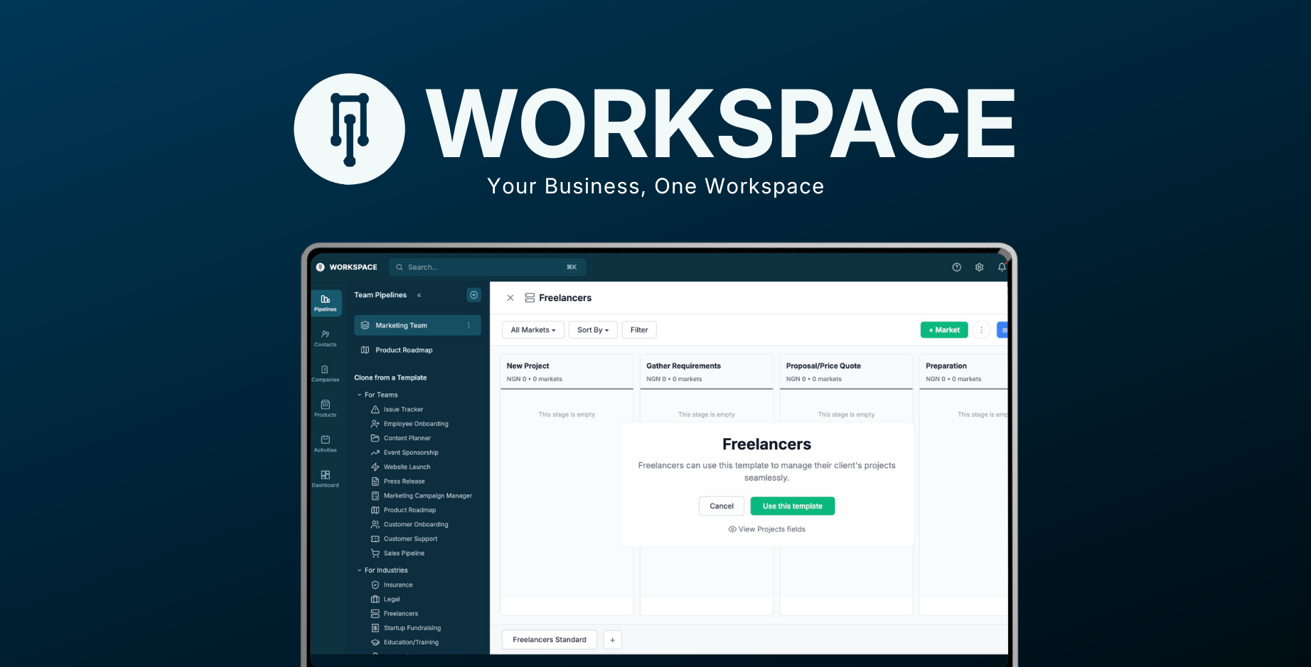 iNTECH Workspace - Main product screenshot demonstrating key features and user interface