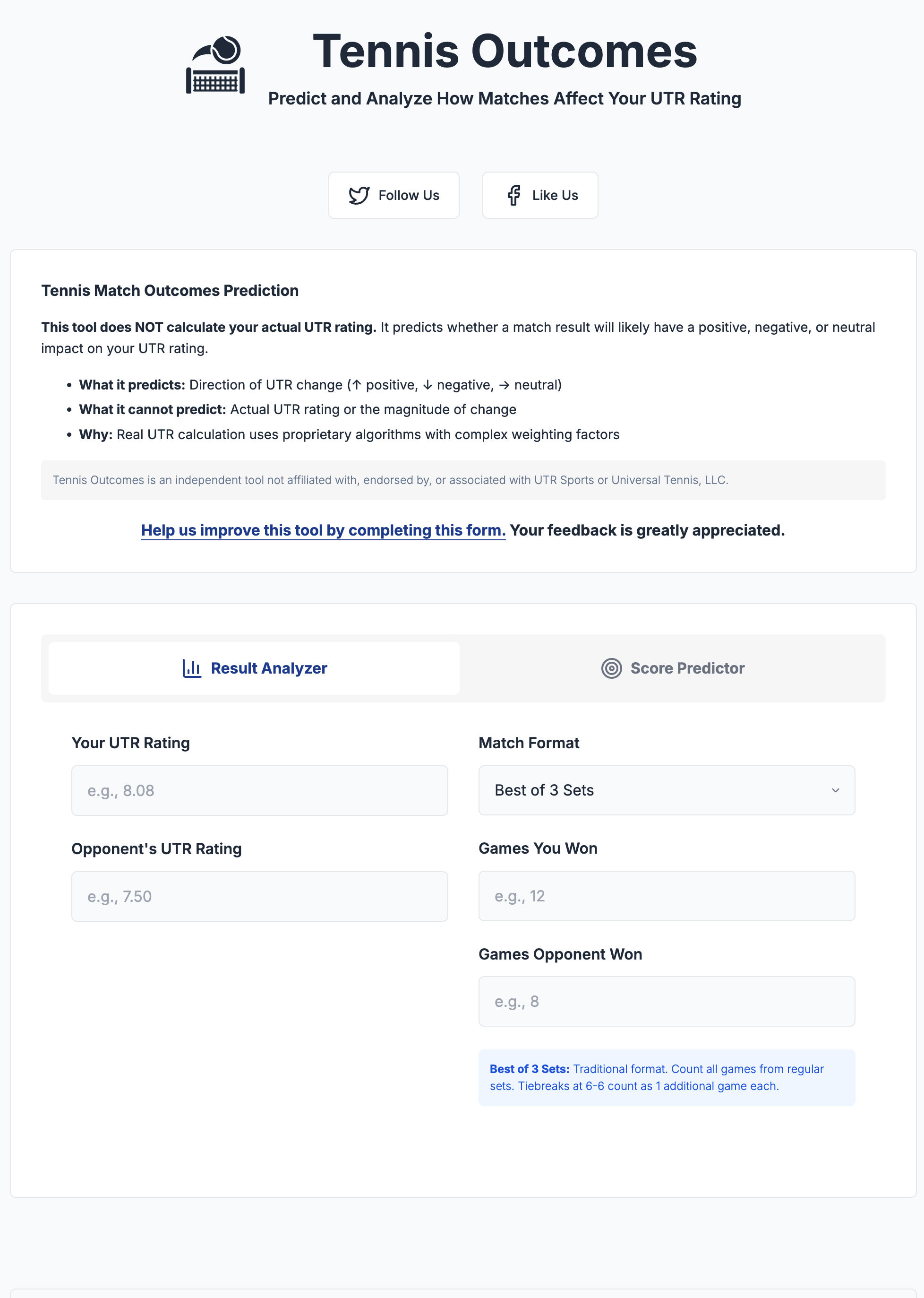 Tennis Outcomes gallery image