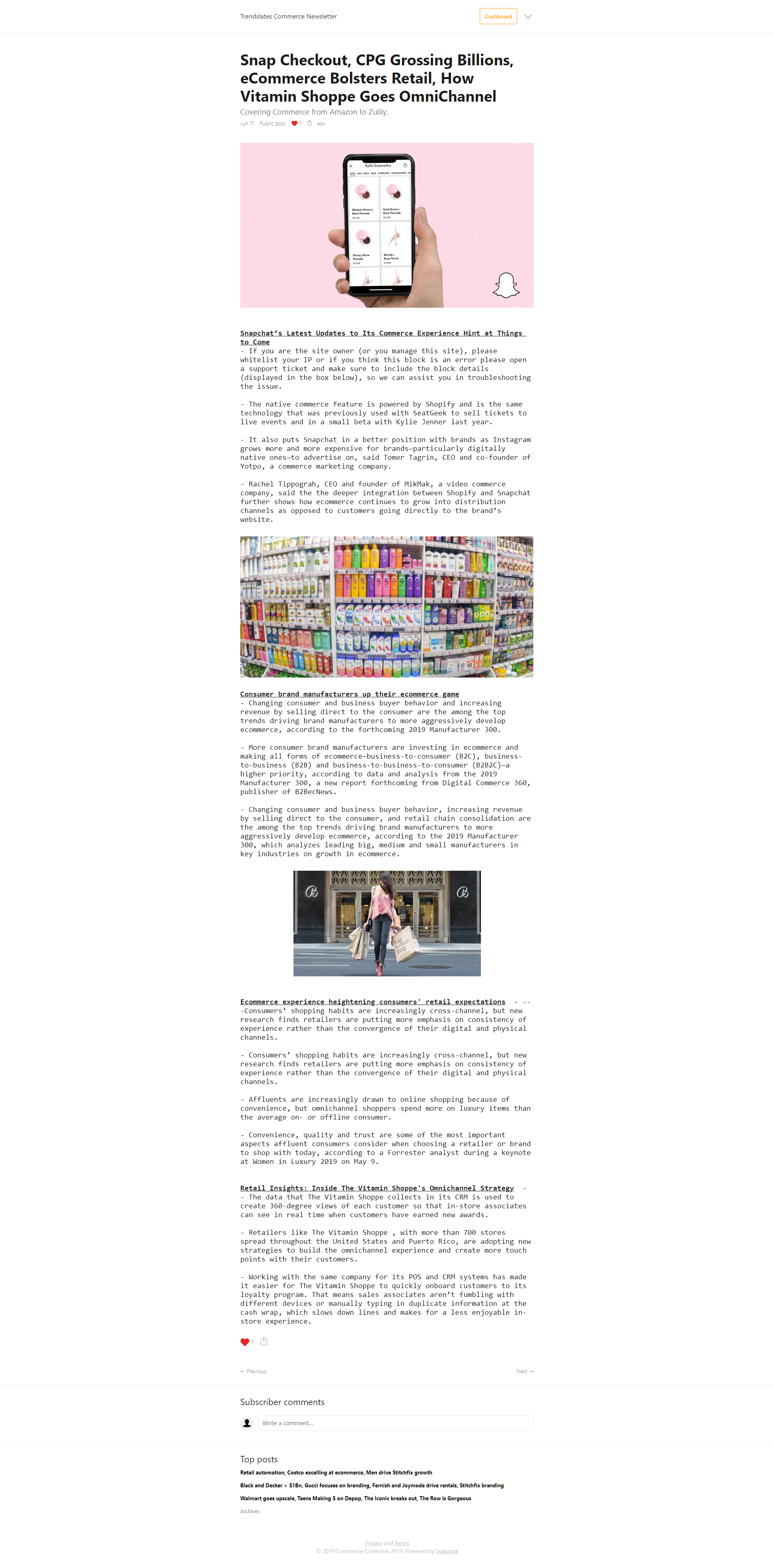 Trendslates eCommerce Newsletter gallery image