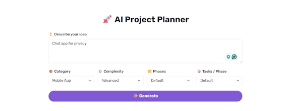 AI Project Planner by ReadyTools gallery image