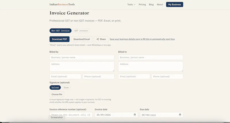 IndianBusinessTools screenshot 3
