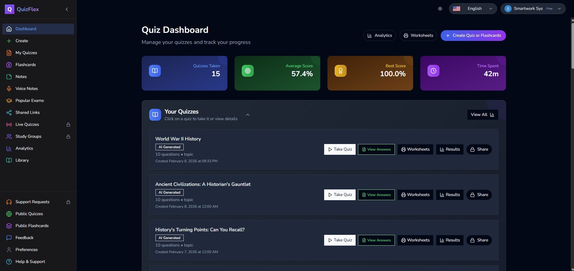 Quizflex AI gallery image