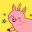 Piggy & Unicorn Animated Emojis