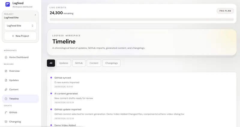 Logfeed screenshot 8