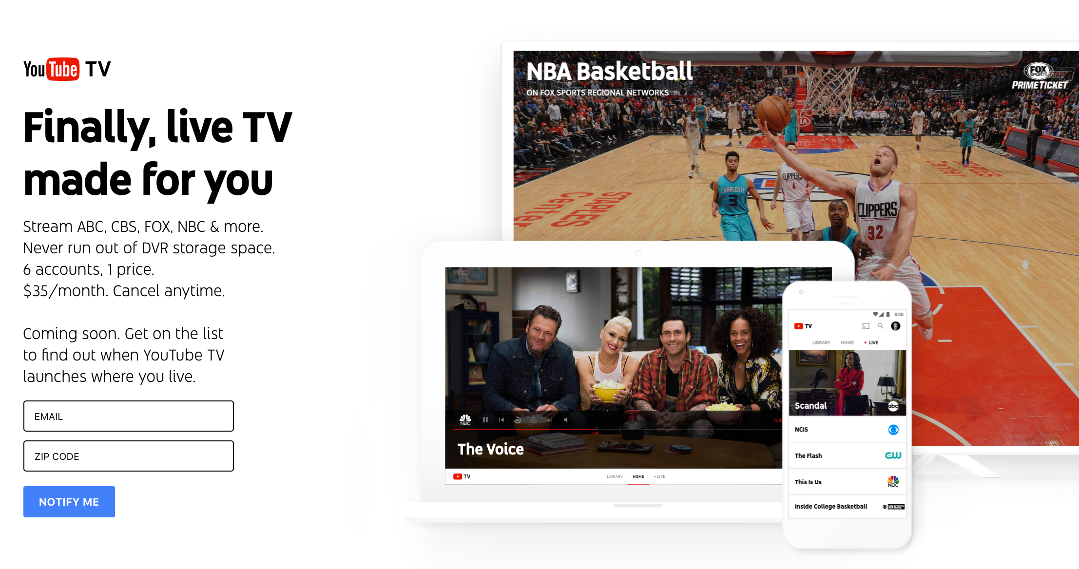 YouTube TV YouTube takes on the cable TV providers Product Hunt