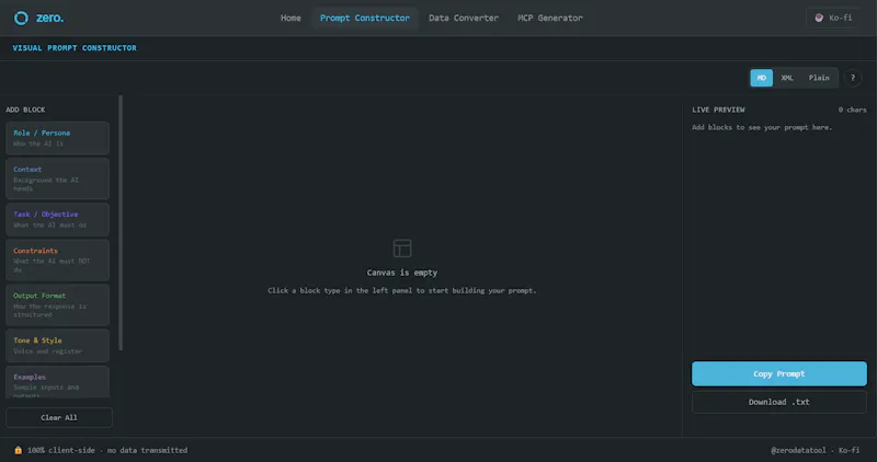 zerodatatools screenshot 2