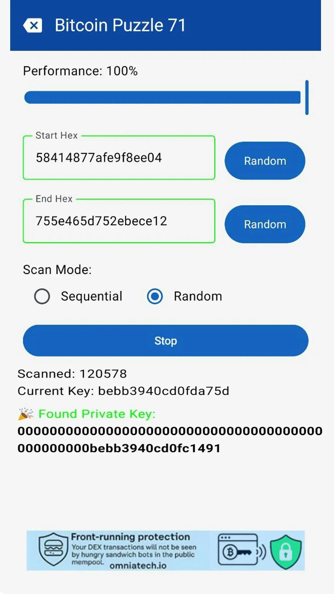 비트 코인 퍼즐 솔버 - 무작위 또는 순차 모드로 오프라인으로 BTC 키 범위를 스캔 미디어 2