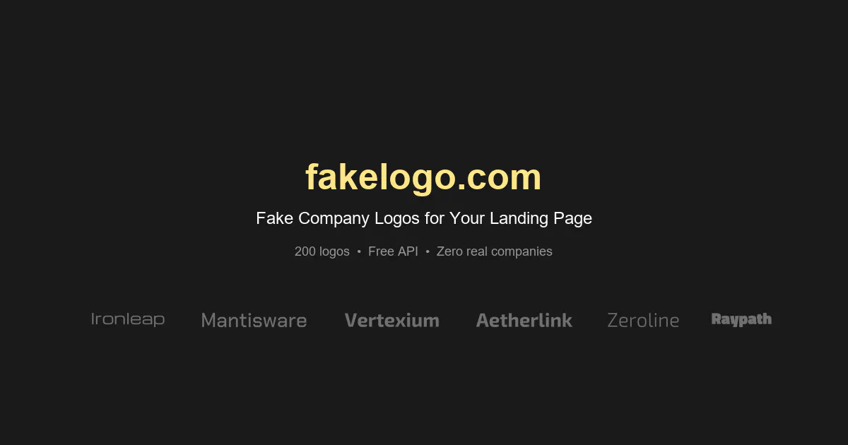 Banner del producto Fakelogo.com