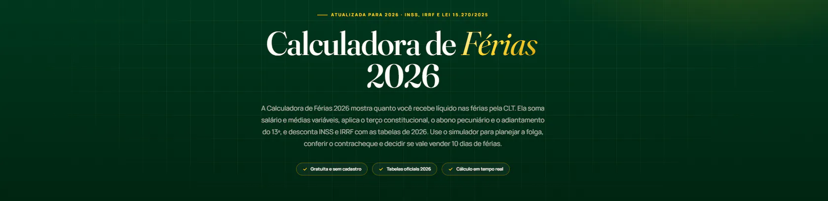 Calculadora de Férias gallery image