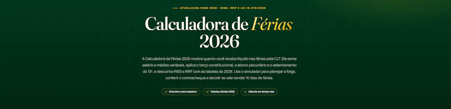 Calculadora de Férias gallery image