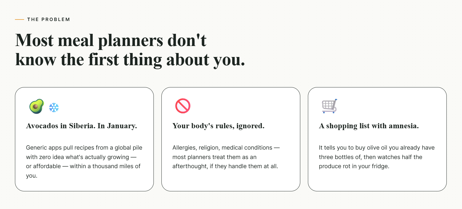 Meal plans that know where you live gallery image
