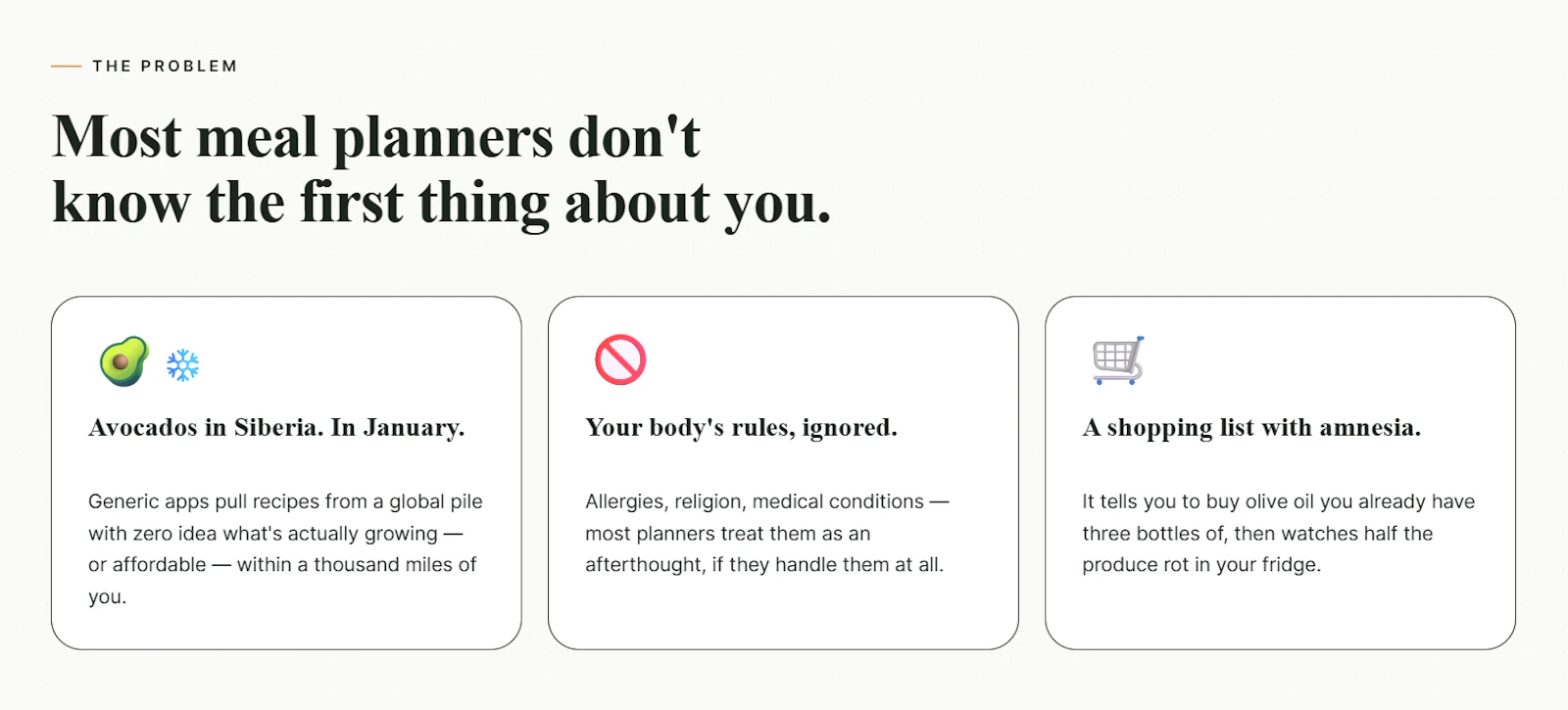 Meal plans that know where you live screenshot 1