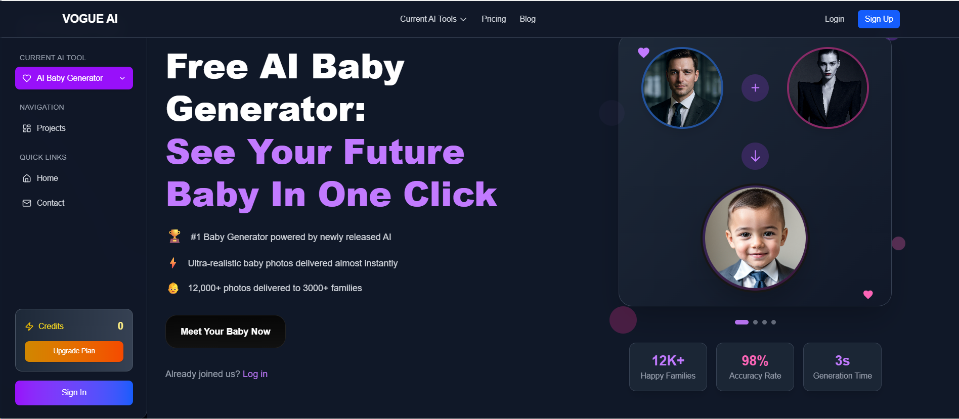 Vogue AI Baby Generator media 1