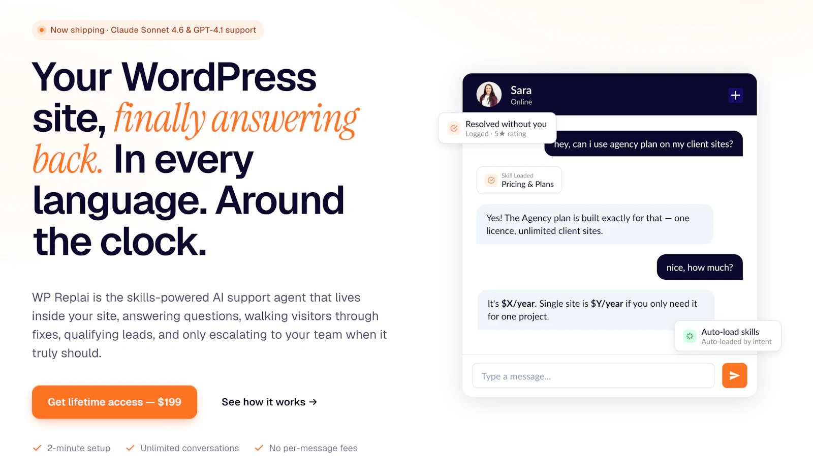 WP Replai screenshot 1