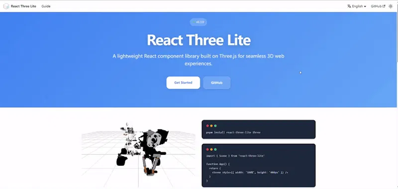 React Three Lite screenshot 1 (video preview)