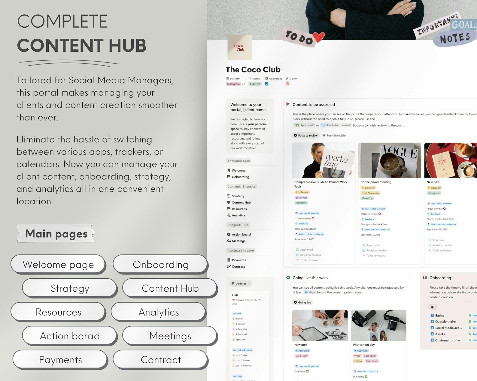Client portal for Social Media Managers gallery image