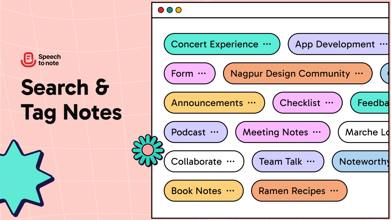 Speech om de mobiele app op te merken - Notes onderweg maken!Online, offline media 5