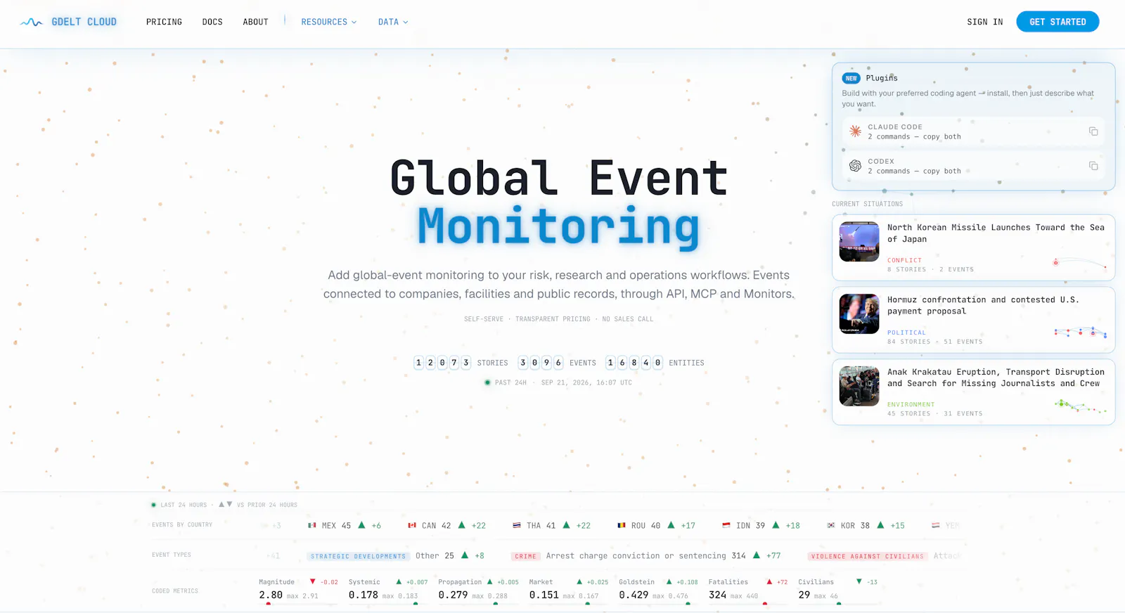GDELT Cloud screenshot 1