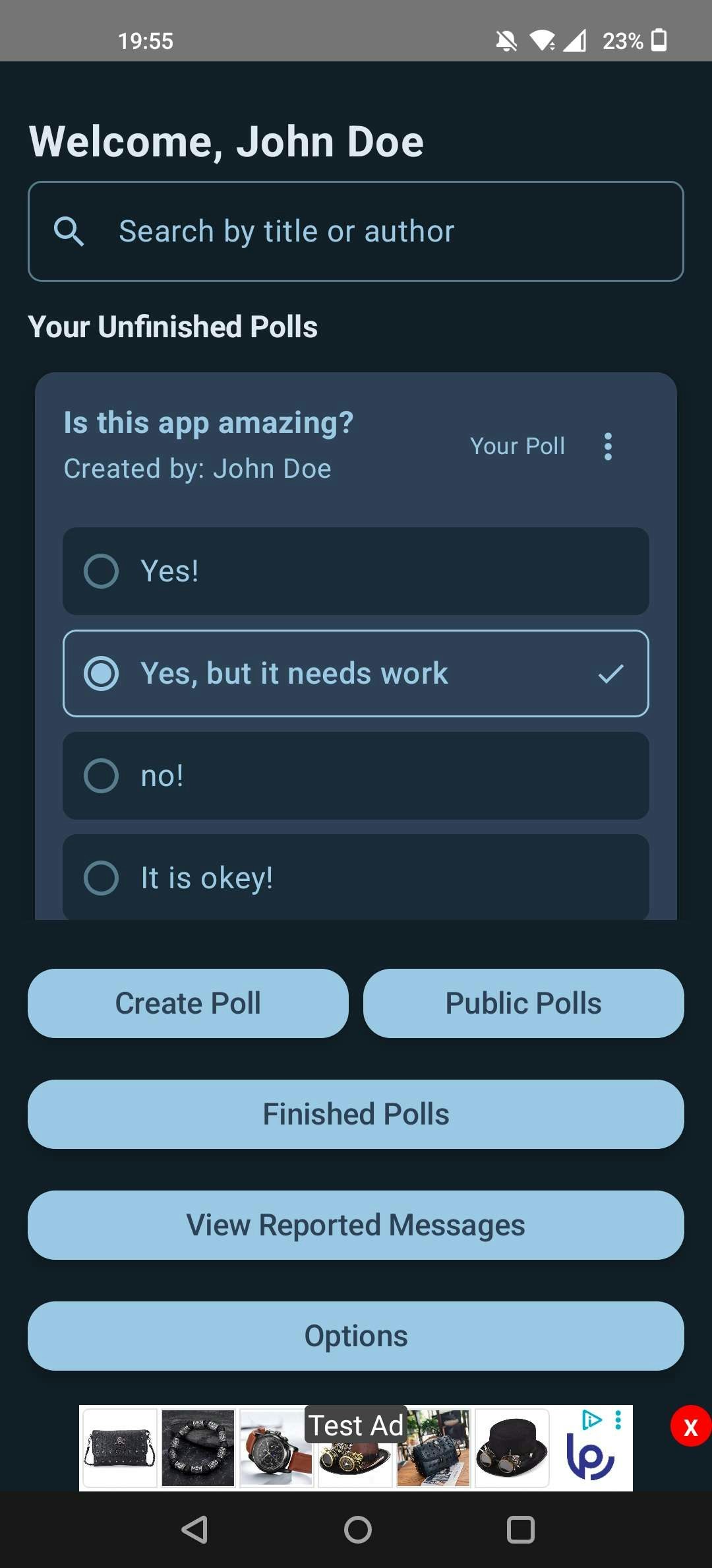 Média Pollarity - La création de sondage s'est moquée! 7