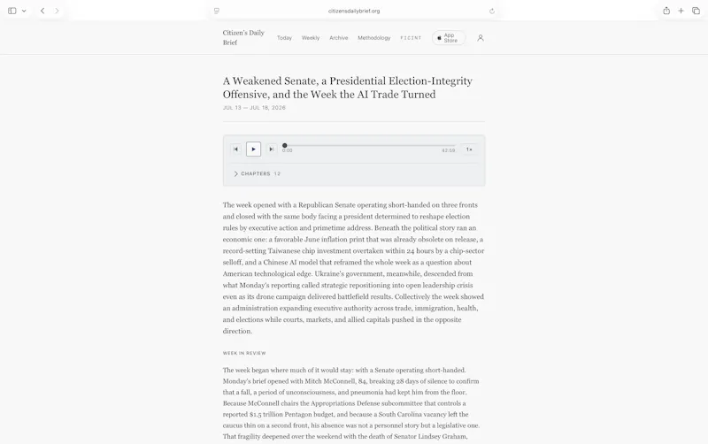 Citizen's Daily Brief screenshot 6