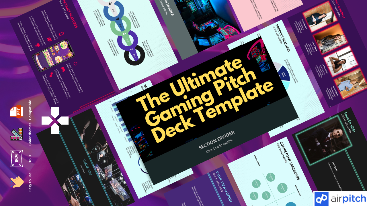 Ultimate Gaming Pitch Deck Template media 1