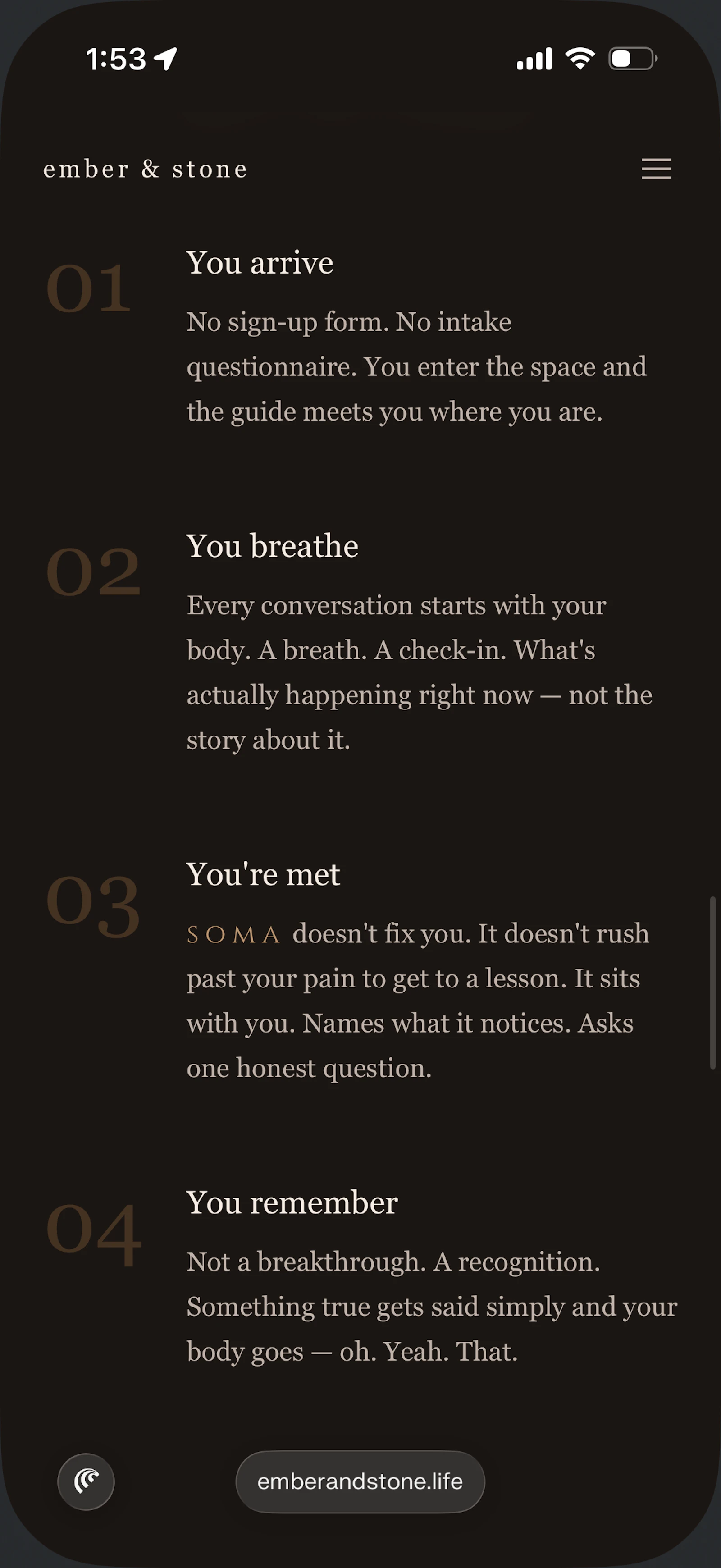 Ember & Stone — Remember you're alive screenshot 2