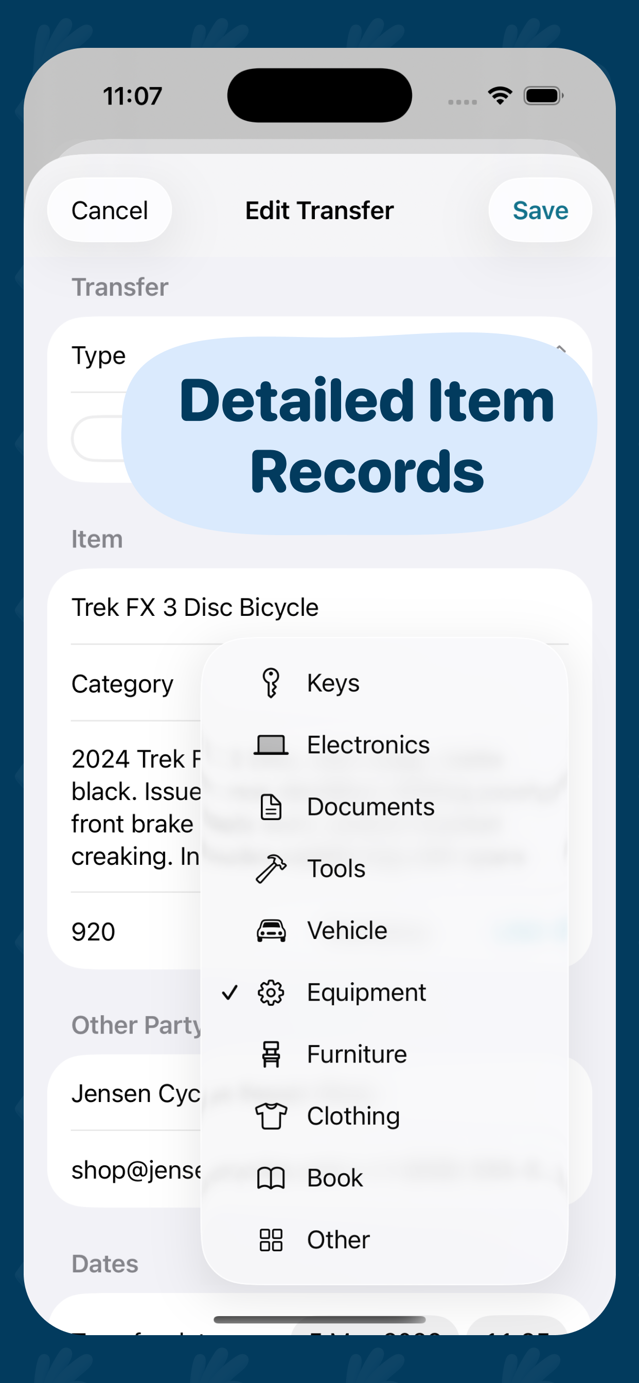 ItemProof iOS app gallery image
