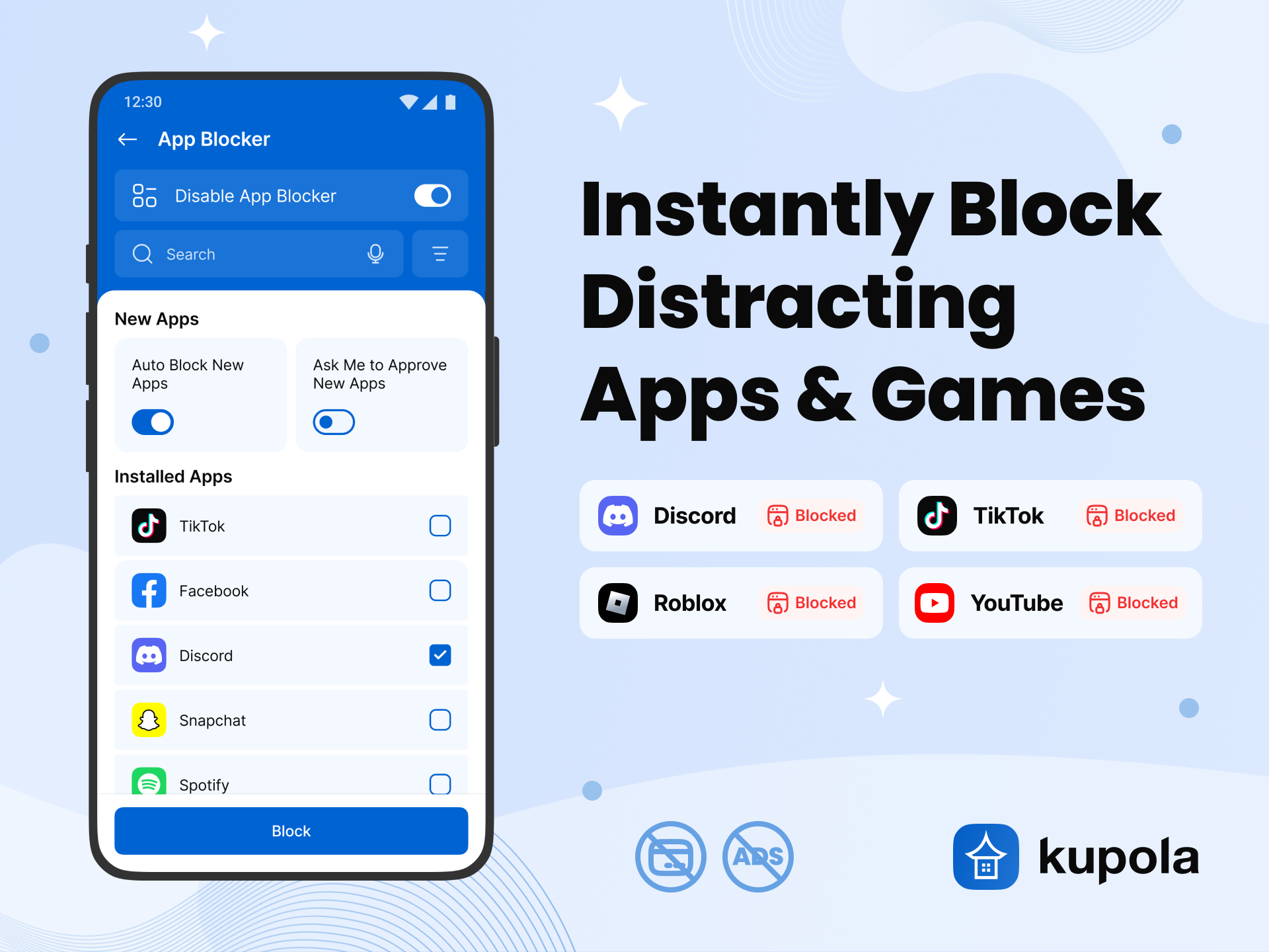 Kupola Parental Control App gallery image