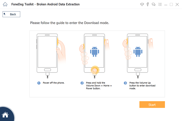 Extração de dados do Android quebrado FONDOG media 3