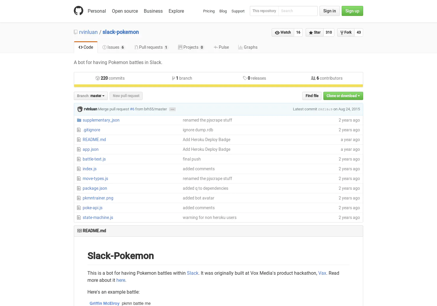 Slack Pokémon
