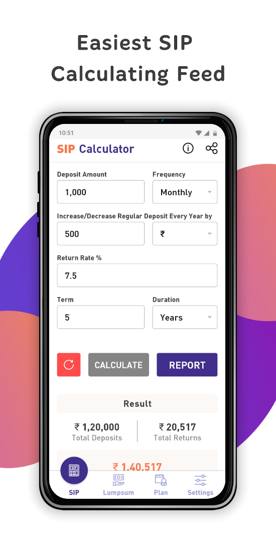 Calculadora SIP con planes SIP - Simplemente estime el rendimiento de las inversiones SIP. media 6