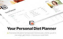 Notion Diet Planner media 1