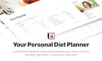 Notion Diet Planner image