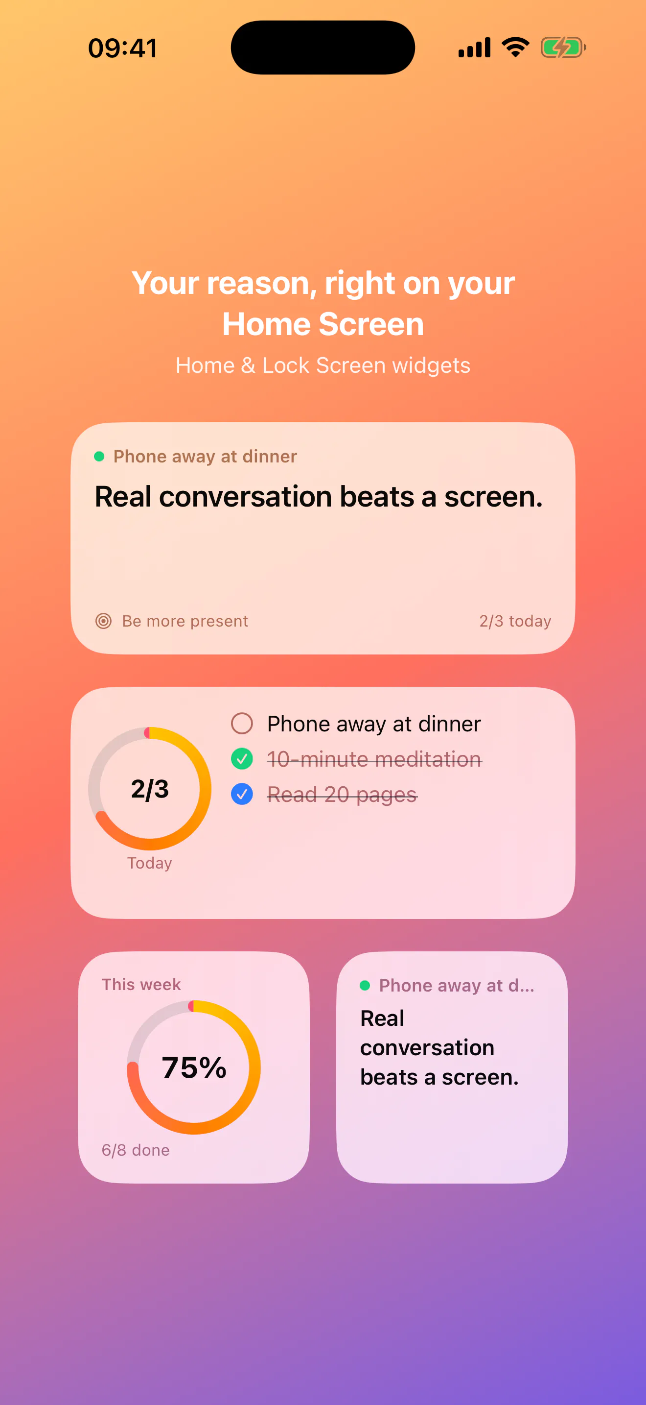 Reason: Habit Tracker gallery image