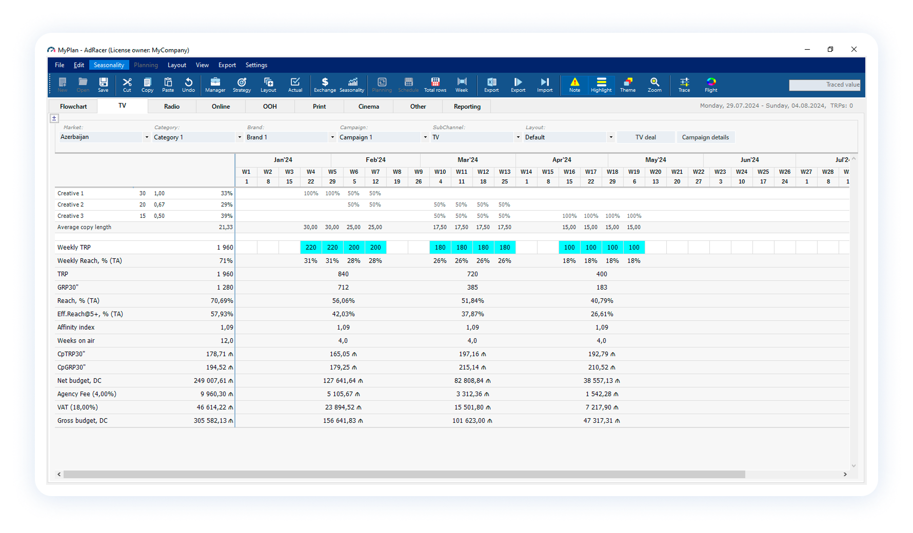 Marketing & media planning software tool gallery image