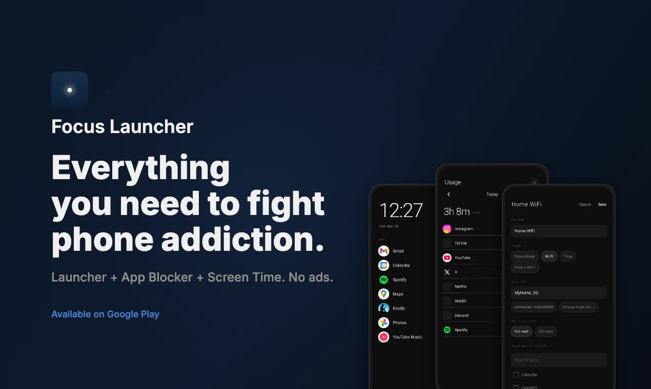 Focus Launcher screenshot 1