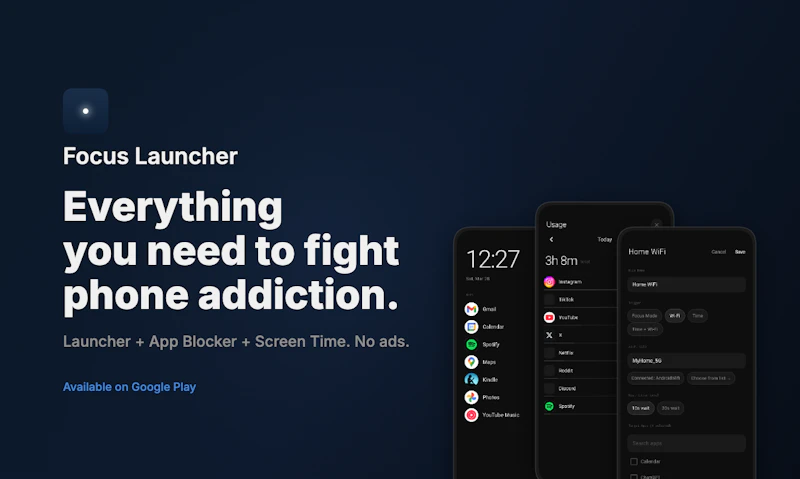 Focus Launcher  screenshot 1