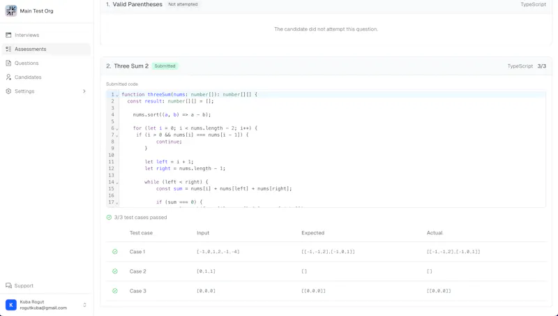CoderScreen screenshot 2