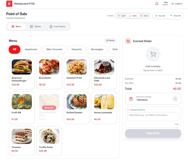 Offline-First Restaurant POS SaaS screenshot 3