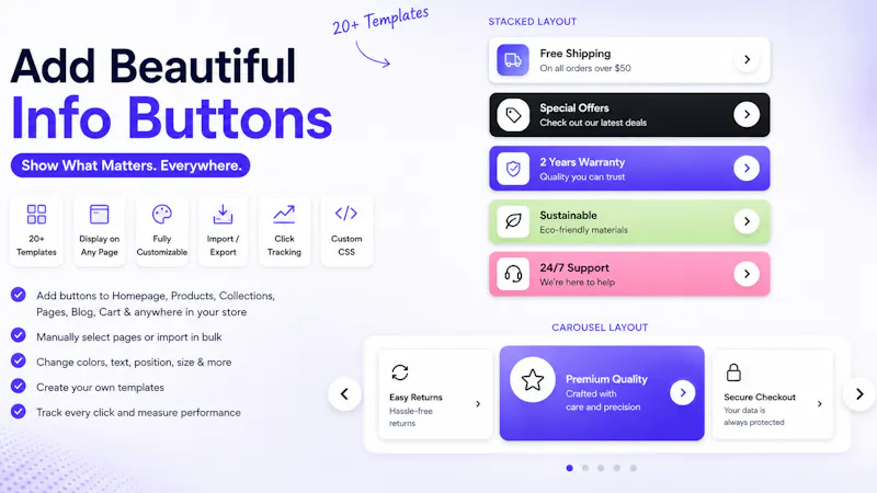 Info Buttons screenshot 1