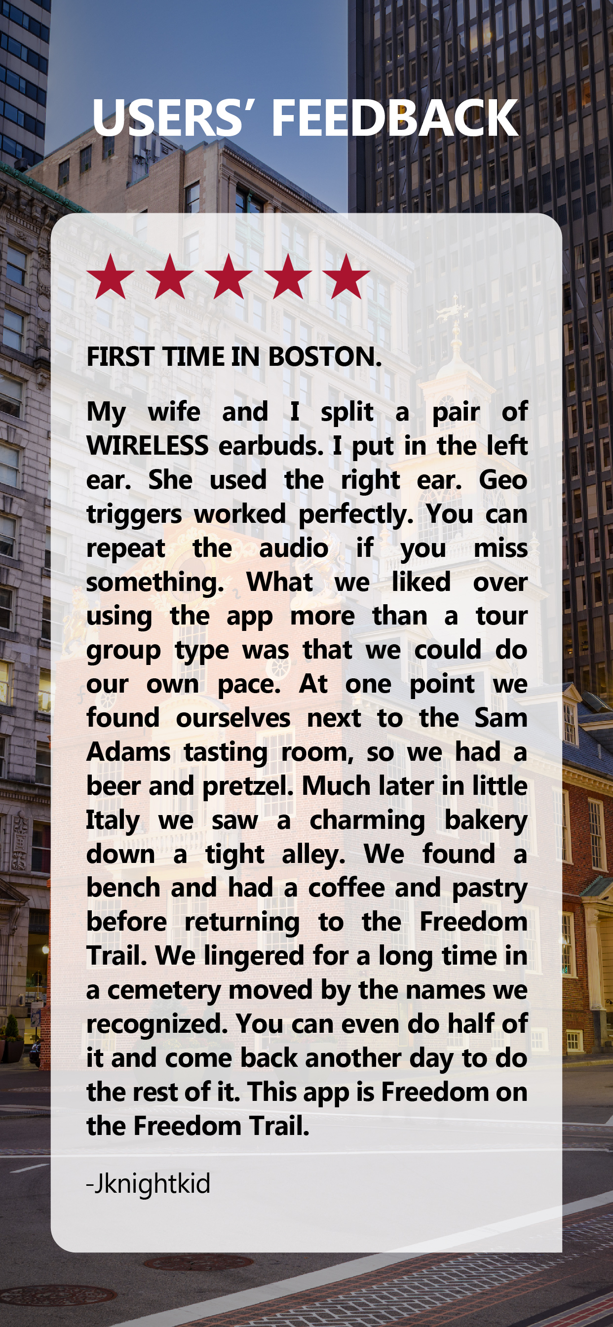 Media Freedom Trail Boston Guide Audio Tour - Walk Boston's Freedom Trail: Audio GPS, Luar Talian, Jalan Anda! 4