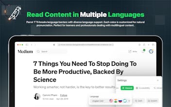 Parrot TTS gallery image