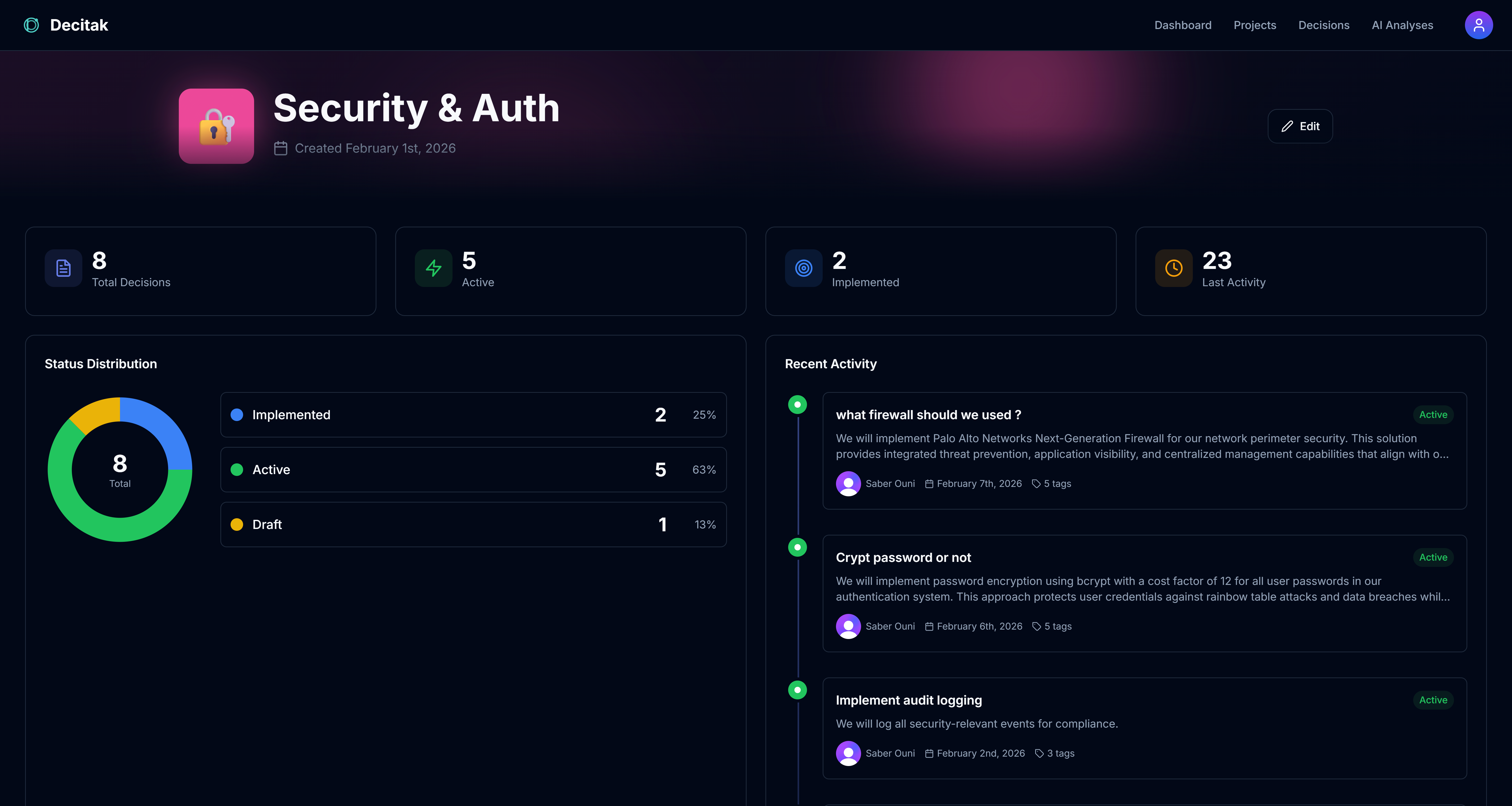 Decitak - Screenshot 4 showing product features and functionality